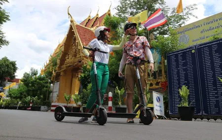 Explore Bangkok by E-Scooter & Try Street Food