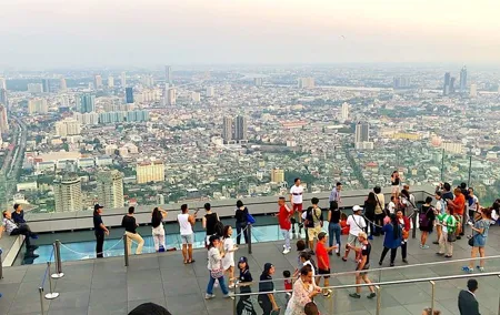 Mahanakhon Building Skywalk - Free Upgrade to Rooftop