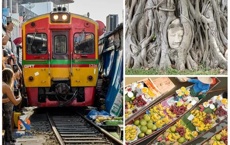 Private Tour to Railway Market Floating Market and Ayutthaya