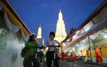 Bangkok at Night by Electric Scooter