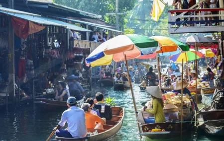 Floating Markets and Bridge on River Kwai Tour from Bangkok