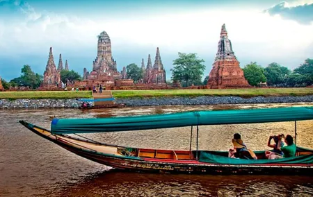Ayutthaya Glittering Sunset, Boat Ride, Iconic Spot, Local Market