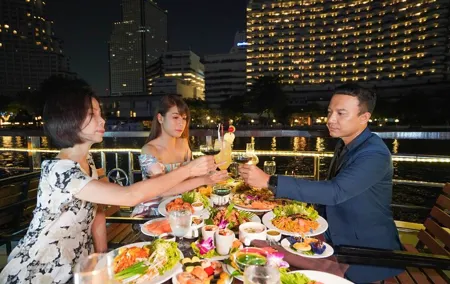 Bangkok White Orchid Dinner Cruise Starlit Sky from ICONSIAM