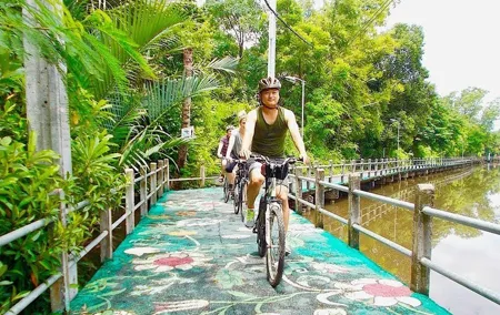 Bangkok Bang Krachao Island Countryside Bicycle Tour with Lunch