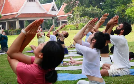 1 hour and 30 minutes Shared Yoga Retreat in Bangkok Thailand