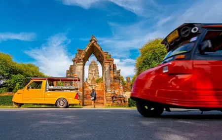 Ayutthaya Ancient Temples Tour with Floating Market and ATV Ride