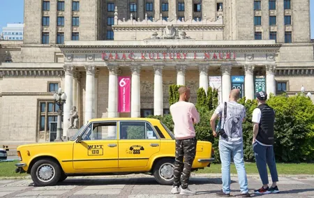 Private Historical Tour of Warsaw by a Retro Fiat with Pickup