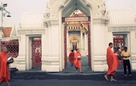 Morning Buddhist Almsgiving and Temple & Market Tour