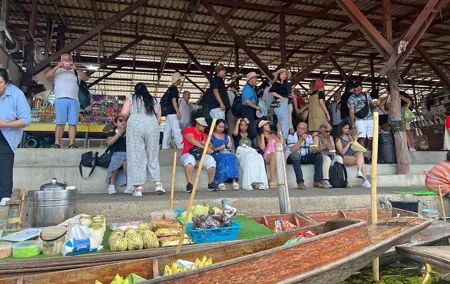 Damnoen Saduak Floating Market River Kwai and Train Ride Tour