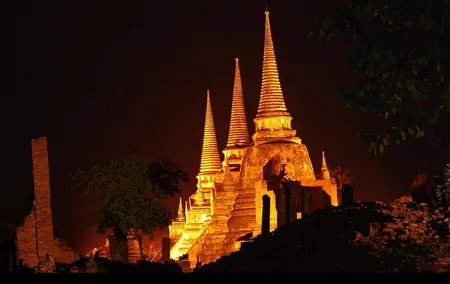 Night Join Tour Sunset Selfie Boat at Ayutthaya A World Heritage Evening Trip