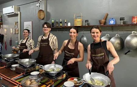 Hands on Thai Cooking Class Near Wat Pak Nam from Bangkok