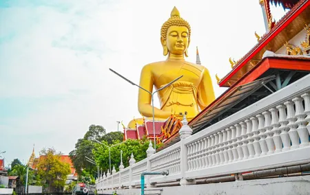 Wat Pak Nam Longtail Boat Tour with Flower Market in Bangkok