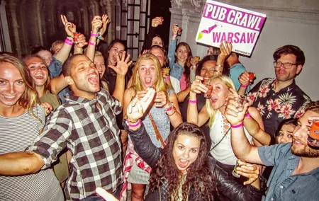 #1 Pub Crawl Warsaw with Optional Premium 1 Hour Open Bar