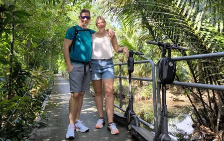 Eco E-Scooter Tour through Bangkok Jungle and Green Trails