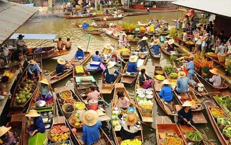 Damnoen Saduak Floating Market, Risky & Amphawa Floating Market