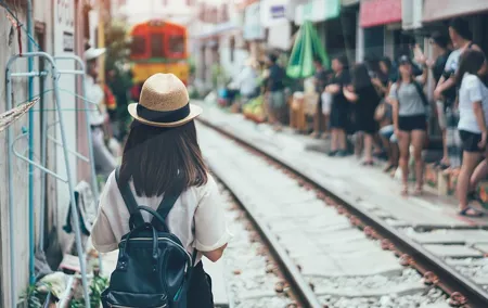 Maeklong Train Market and Damnern Saduak Floating Market Tour with English Guide
