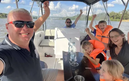 Private Cruise on Vistula in Warsaw for 9 with our Helmsman