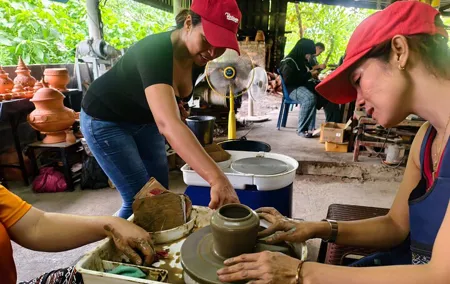 Bangkok's Hidden Island Bike, Pottery and Coffee Cultural Tour