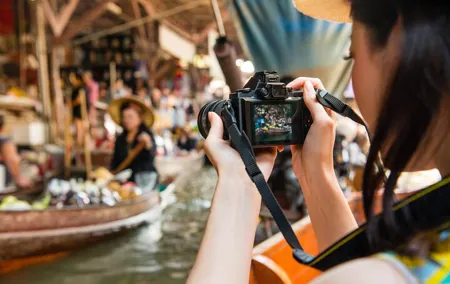 Damnoen Floating Market Maeklong Rail and River Kwai Bridge