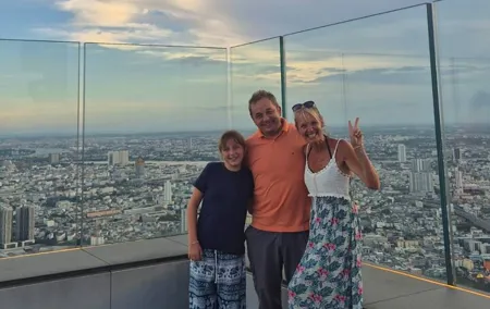 Bangkok Skywalk and Street Food Adventure by Tuk Tuk