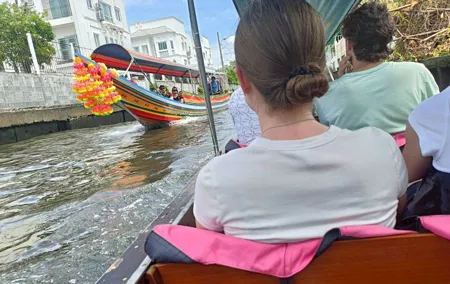 Bangkok Wat Paknam, Artist House, Flower Market Boat Tour