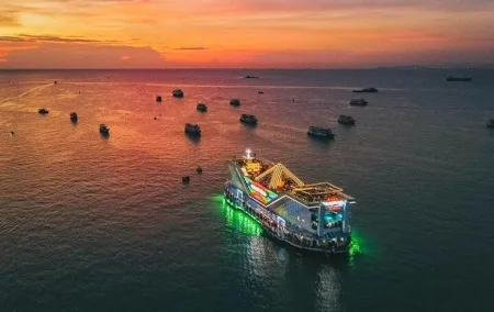 Pattaya museum, illusion evening night and Ocean Sky from Bangkok