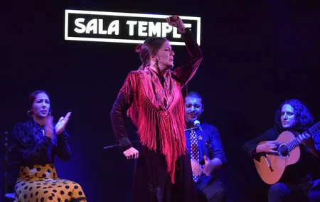 Entrance to the Flamenco Temple Room in Madrid with Tapas Option