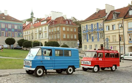 Must-do sites in Warsaw: retro car private tour with hotel pickup