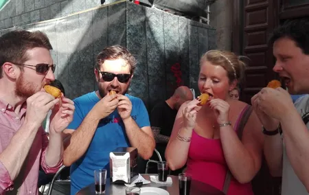 Madrid Local's Wine and Tapas Lunch Tour with a side of History
