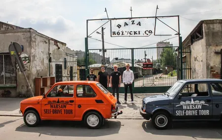 Retro Fiat Self-Drive Undisovered Tour in Warsaw