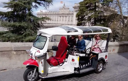 Tour Madrid in 2 hours! Electric Tuk - Fast, Fun, and Exclusive