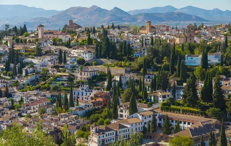 Alhambra Granada and Cordoba Mosque - Reduced group hotel pick up from Madrid