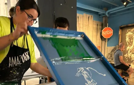 Child entrance and Workshop screen printing in Madrid