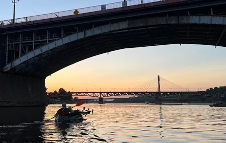 Packrafting / Kayaking Vistula River, Warsaw