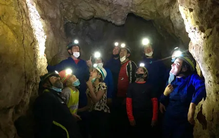 Caving and Rappelling Adventure in Madrid with Transport