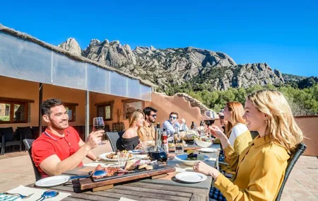 Montserrat Lunch & Wine at Farmhouse Small Group from Barcelona