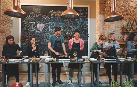 Paella Experience and Bottomless Wine in Barcelona