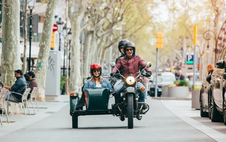 Barcelona Private Tour by Sidecar Motorcycle