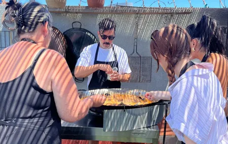 Paella Master Class in a Charming Rooftop Kitchen