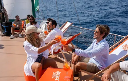 Sunset Sailing in Barcelona & Live Music by Aperol