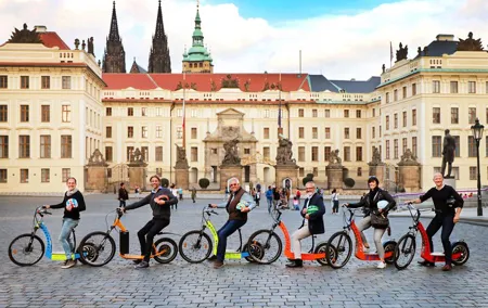Prague: electric scooter & E-bike guided tour