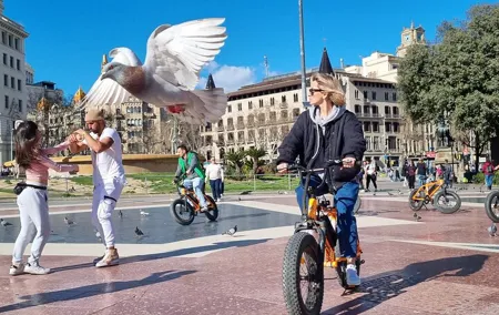 Barcelona City Highlights Bike Tour with E-Bike Option