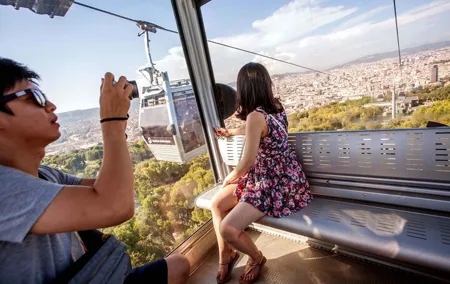 Barcelona City Walk with Montjuïc Castle & Cable Car Guided Tour