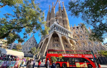 Barcelona Hop-On Hop-Off Bus & Coastal Catamaran Cruise