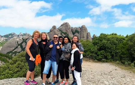Montserrat Monastery with Easy Hike & Sitges Tour from Barcelona