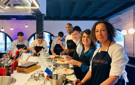 La Boqueria Market Tour & Premium Cooking Class in Designer Loft