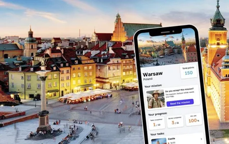 Warsaw Exploration Private Game and City Tour on your Phone
