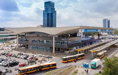 Private transfer from Central Railway Station to any location in Warsaw