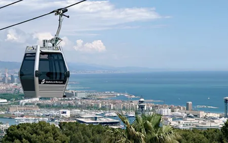 Montjuïc Cable Car Entry Voucher with Audio Tour on Your Phone