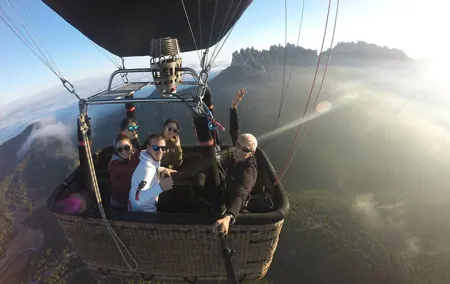 Barcelona: Montserrat Hot Air Balloon Ride with Champagne Toast